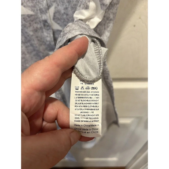 EKOUAER Sleep Shirt Night Gown‎ Button Front Womens Medium Stars Oversized - Picture 11 of 11